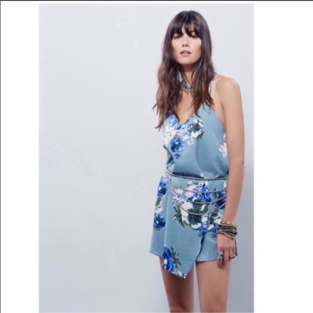 Free people intimately cascades floral mini dress